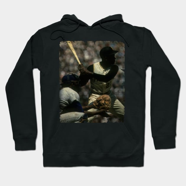 Roberto Clemente in Pittsburgh Pirates Hoodie by PESTA PORA